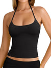 Halter Backless Crop Tank Air Top