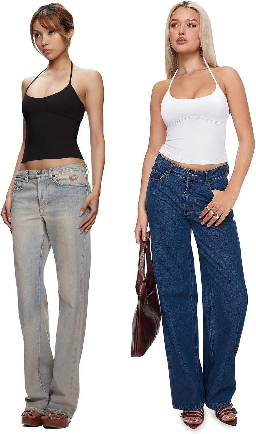 Halter Backless Crop Tank Air Top